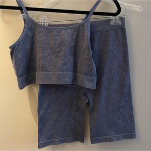 Workout bra top & short set